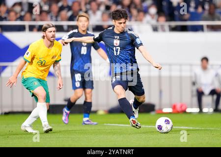 Giappone. 15 ottobre 2024. Ao Tanaka (JPN), 15 OTTOBRE 2024 - calcio: Coppa del mondo FIFA 2026 Asian Qualifier Final Round gruppo C partita tra Giappone e Australia al Saitama Stadium 2002, Saitama in Giappone. Crediti: AFLO SPORT/Alamy Live News Foto Stock