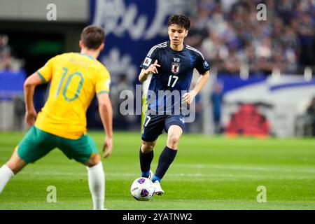 Giappone. 15 ottobre 2024. Ao Tanaka (JPN), 15 OTTOBRE 2024 - calcio: Coppa del mondo FIFA 2026 Asian Qualifier Final Round gruppo C partita tra Giappone e Australia al Saitama Stadium 2002, Saitama in Giappone. Crediti: AFLO SPORT/Alamy Live News Foto Stock