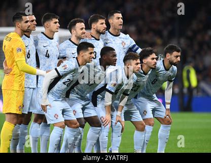 . Scozia contro Portogallo UEFA Nations League: League A, gruppo 1 15 ottobre 2024 Hampden Park, Glasgow. Scozia . UK Portugal Team vs Scotland Credit: eric mccowat/Alamy Live News Foto Stock
