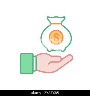 Immagine grafica vettoriale icona risparmio. Illustrazione Vettoriale