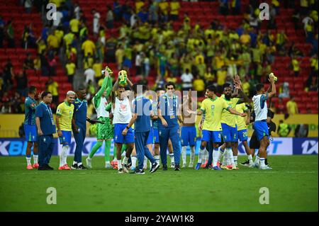 Brasília, DF - 15.10.2024: BRASILE X PERÙ - questo martedì (15) Brasile e Perù giocheranno allo stadio Mané Garrincha di Brasília per il decimo turno delle qualificazioni per la Coppa del mondo 2026. (Foto: Ton Molina/Fotoarena) Foto Stock