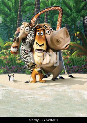 Madagascar anno: 2005 - USA registi: Eric Darnell, Tom McGrath animazione limitata all'uso editoriale. Per ulteriori informazioni sulle restrizioni, vedere didascalia. È vietato riprodurre la fotografia al di fuori del contesto della promozione del film. Deve essere accreditato alla Film Company e/o al fotografo assegnato o autorizzato da/autorizzato sul set dalla Film Company. Limitato all'uso editoriale. Photo12 non concede diritti di pubblicità alle persone rappresentate. Credito: Photo12/7e Art/DreamWorks SKG Foto Stock