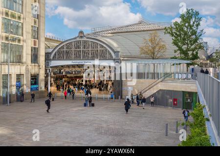 Stazione ferroviaria di Paddington a Londra Foto Stock