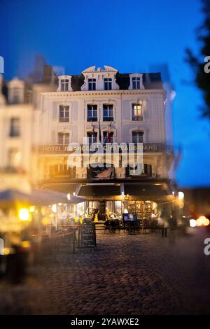 Hotel Chateaubriand nella città vecchia di Saint-Malo nel dipartimento dell'Ille-et-Vilaine, nella regione della Bretagna, in Francia, il 3 giugno 2022. Hotel Chateaub Foto Stock