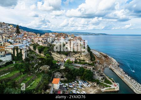 Pizzo da un drone, Calabria, Italia, Europa Foto Stock