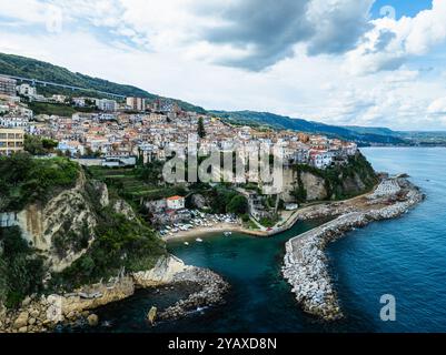 Pizzo da un drone, Calabria, Italia, Europa Foto Stock