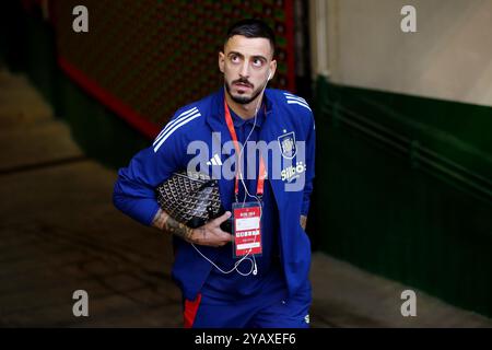 Cordoba, Spagna. 15 ottobre 2024. Joselu (ESP) calcio: Fase UEFA Lega delle Nazioni (Lega delle Nazioni) partita del gruppo A4 tra Spagna 3-0 Serbia allo stadio Nuevo Arcangel di Cordoba, Spagna. Crediti: Mutsu Kawamori/AFLO/Alamy Live News Foto Stock