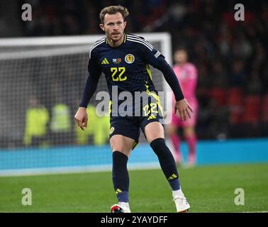 . Scozia contro Portogallo UEFA Nations League: League A, gruppo 1 15 ottobre 2024 Hampden Park, Glasgow. Scozia . UK Nicky Devlin (Scozia) debutto. Foto Stock