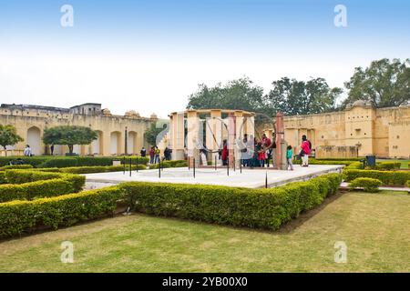 India Rajasthan, Jaipur, Singh osservatorio astronomico Foto Stock