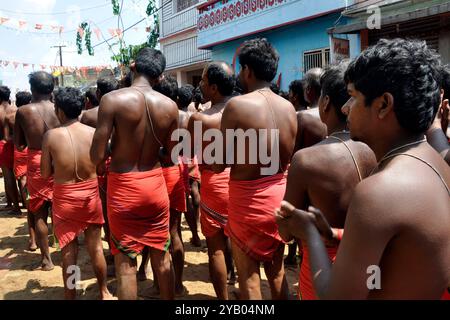 India Orissa, Ganjam district, Danda Yatra rito Foto Stock