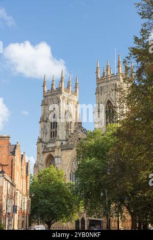 York Minster West End Bell Towers, York, regno unito Foto Stock