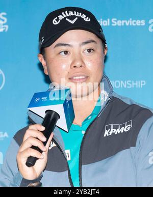 Paju, Corea del Sud. 16 ottobre 2024. Yuka Saso dal Giappone, conferenza stampa per il campionato LPGA BMW Ladies 2024 a Seowon Valley C.. C a Paju, Corea del Sud il 16 ottobre 2024. (Foto di: Lee Young-ho/Sipa USA) credito: SIPA USA/Alamy Live News Foto Stock