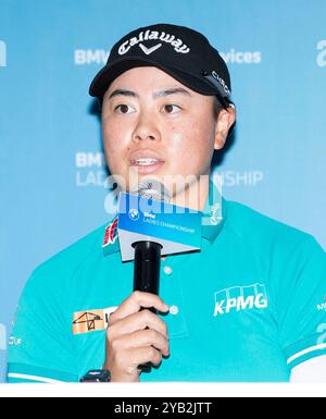 Paju, Corea del Sud. 16 ottobre 2024. Yuka Saso dal Giappone, conferenza stampa per il campionato LPGA BMW Ladies 2024 a Seowon Valley C.. C a Paju, Corea del Sud il 16 ottobre 2024. (Foto di: Lee Young-ho/Sipa USA) credito: SIPA USA/Alamy Live News Foto Stock