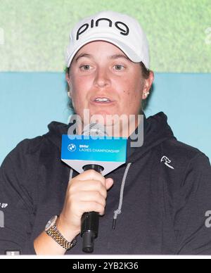 Paju, Corea del Sud. 16 ottobre 2024. Lauren Coughlin degli Stati Uniti, conferenza stampa per il campionato LPGA BMW Ladies 2024 a Seowon Valley C.. C a Paju, Corea del Sud il 16 ottobre 2024. (Foto di: Lee Young-ho/Sipa USA) credito: SIPA USA/Alamy Live News Foto Stock