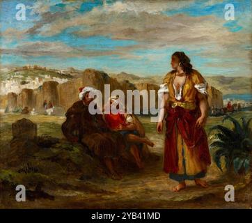 Vista di Tangeri. Eugène Delacroix. 1852-1853. Foto Stock