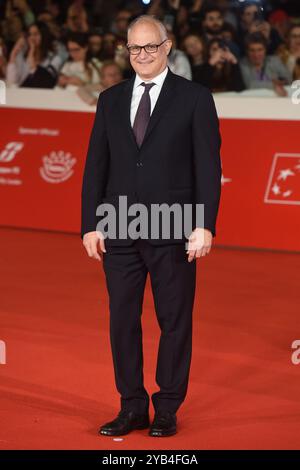 Roma, Lazio. 16 ottobre 2024. Roberto Gualtieri partecipa alla cerimonia di apertura e al Red carpet "Berlinguer - la grande ambizione" (Berlinguer - la grande ambizione) durante il 19° Festival del Cinema di Roma all'Auditorium Parco della musica il 16 ottobre 2024 a Roma, Italia. Credito AllShotLive: SIPA USA/Alamy Live News Foto Stock