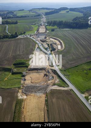 La strada statale 177 è una strada statale della Sassonia, la cui sezione sud-orientale tra Pirna e Radeberg deve fungere da tangenziale orientale di Dresda tra t Foto Stock