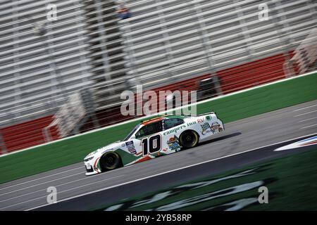 NASCAR Xfinty driver, Justin Haley (10) sale in pista per qualificarsi per l'Alsco Uniforms 250 all'Atlanta Motor Speedway di Hampton GA Foto Stock