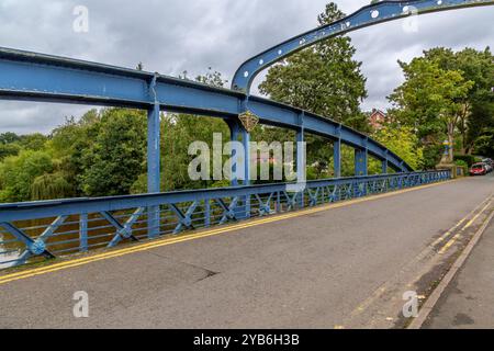 Kingsland Bridge a Shrewsbury, Regno Unito. Foto Stock