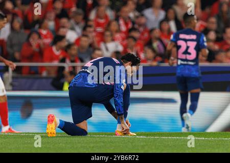 Jose Maria Gimenez visto durante la partita di UEFA Champions League tra le squadre di SL Benfica e Atletico de Madrid (Maciej Rogowski) Foto Stock