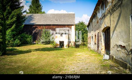 Villa privata nel Villaggio Lasowice in Polonia Foto Stock