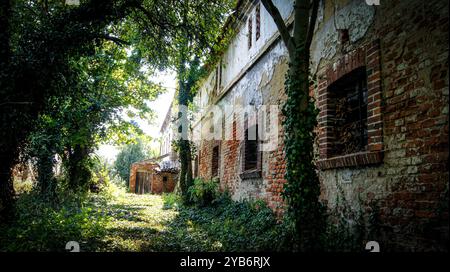 Villa privata nel Villaggio Lasowice in Polonia Foto Stock