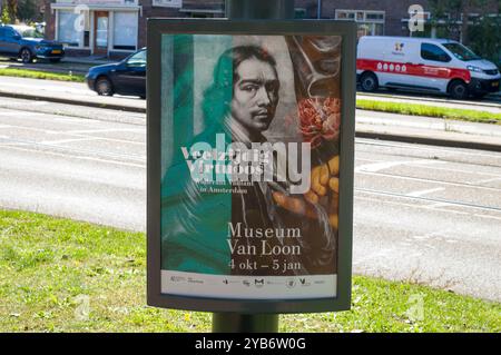 Billboard Museum Van Loon ad Amsterdam, Paesi Bassi, 3-10-2024 Foto Stock