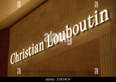 logo del marchio del negozio christian louboutin Foto Stock