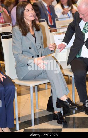 Madrid. Spagna. 20241017, la regina Letizia di Spagna partecipa alla "giornata Mondiale della salute mentale 2024" all'Elba Hotel il 17 ottobre 2024 a Madrid, Spagna Foto Stock