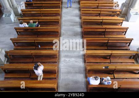 All'interno della chiesa Igreja Nova di Fafe, Portogallo Foto Stock