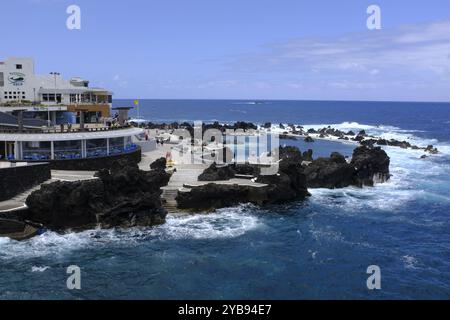 Porto Moniz a Madeira, Portogallo Foto Stock