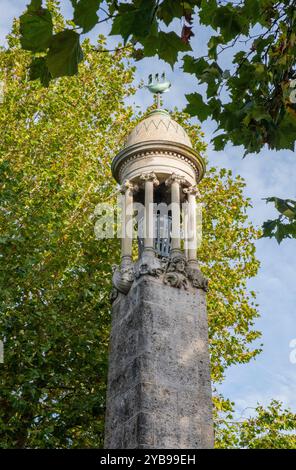 mayflower Memorial a Southampton< Hampshire, Regno Unito, per commemorare la partenza dai moli della città dei padri pellegrini nel 1620 Foto Stock