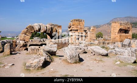 Antica città di Hierapolis - Denizli - TURCHIA Foto Stock