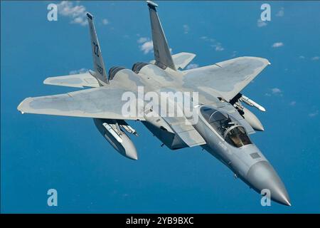 AMERICAN F-15 un F-15C Eagle del 44th Fighter Squadron nel 2019. Foto: U.S. Air Force Foto Stock