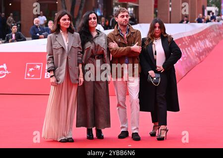 ELISA Fuksas, Elisa casseri, Flavio Furno e Lavinia Fuksas partecipano al Red carpet 'Marko Polo' durante il 19° Festival del Cinema di Roma all'Auditorium Parco Foto Stock