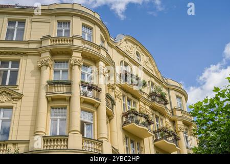 Prachtbau, Altbau am Lietzensee, Suarezstraße, Charlottenburg, Charlottenburg-Wilmersdorf, Berlino, Germania Foto Stock