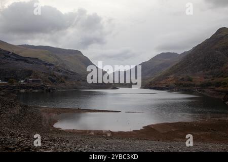 Llyn Peris, lago di Llanberis, Galles Foto Stock
