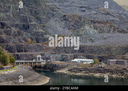 Miniera di ardesia Dinorwig, Llanberis, Snowdonia, Galles Foto Stock
