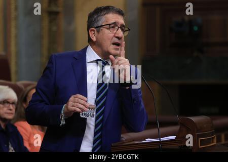 Madrid, 10/09/2024. Congresso dei deputati. Sessione plenaria. Presenza del presidente del governo e successiva sessione di controllo. Foto: Jaime García. ARCHDC. Crediti: Album / Archivo ABC / Jaime García Foto Stock