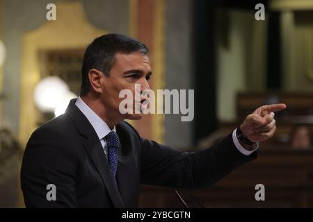 Madrid, 10/09/2024. Congresso dei deputati. Sessione plenaria. Presenza del presidente del governo e successiva sessione di controllo. Foto: Jaime García. ARCHDC. Crediti: Album / Archivo ABC / Jaime García Foto Stock