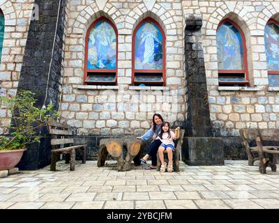 Sapa Stone Church - città di sa Pa, provincia di Lao Cai, Vietnam 25 agosto 2024 Foto Stock