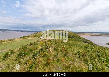 Brean Beach da Brean Down, North Somerset Foto Stock