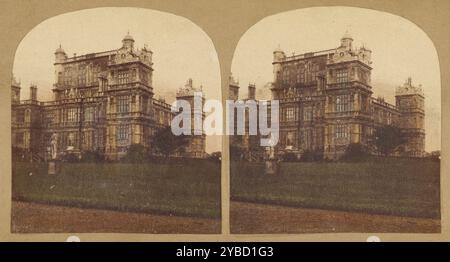 Wollaton Hall, vicino a Nottingham, intorno al 1860. La sede dell'onorevole Lord Middleton. Progettato dal celebre Giovanni di Padova..1580., circa 1860. Foto Stock