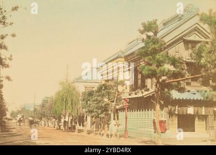 Main Street nella città nativa di Yokohama, 1897. Foto Stock