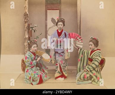 Ragazze danzanti, 1897 anni. Foto Stock