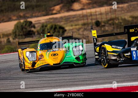 43 ALVAREZ Sebastian (mex), LOMKO Vladislav (fra), DILLMANN Tom (fra), Inter Europol Competition, Oreca 07 - Gibson, azione durante la 4 ore di Portimao 2024, 6° round dell'European le Mans Series 2024 sul circuito Internazionale di Algarve dal 16 al 19 ottobre 2024 a Portimao, Portogallo Foto Stock