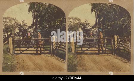 Park Scene., 1857-1859. Foto Stock