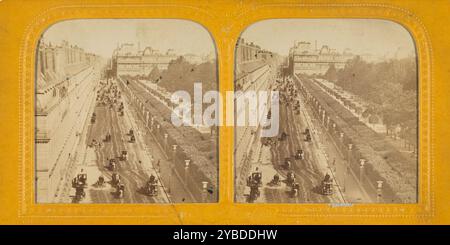 Rue de Rivoli, Parigi, 1860 Foto Stock