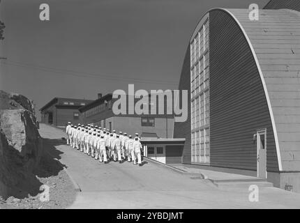 U.S. Coast Guard Academy, Reserve Cadet Buildings, New London, Connecticut, 1943. Foto Stock