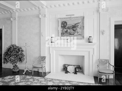 William S. Paley, residenza a Manhasset, Long Island, 1942. Foto Stock